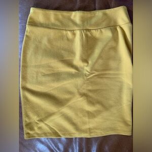 Twix Mustard Mini Skirt